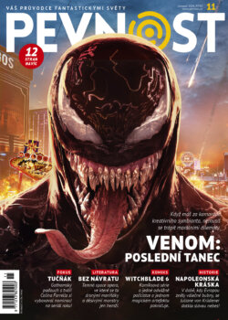 Venom opět plazí své rozeklané jazyčisko a připomíná, že nejen klaďasům patří svět. A my připomináme, že se blíží Comic-con junior a nový knižní veletrh kniha Brno. A taky že fantastika vládne, což vám jistě dokáže i nová, listopadová Pevnost. 